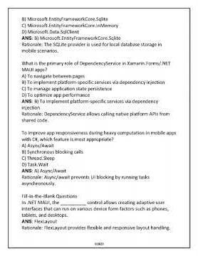 Wgu C971 Mobile ApplicATIon Development Using C 2025 Final Exam TEST BANK With Questions Verified