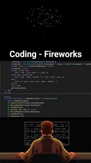 Game coding - Fireworks #gamedev #coding