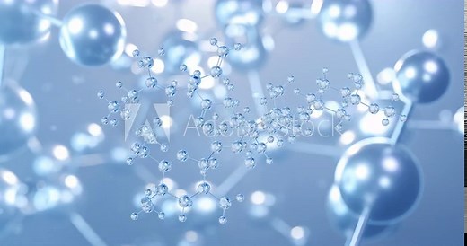 Tacrolimus, rotating 3D model of immunosuppressive agents, seamless looped video, molecular structure with selective focus