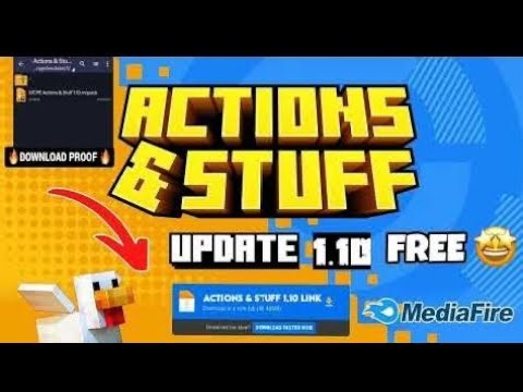 INSANE New Animations! Minecraft Actions & Stuff 1.10 MediaFire Download (Update Review)