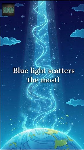 Why Is the Sky Blue? The Colorful Secret of Sunlight #kidsscience #bluesky #shorts