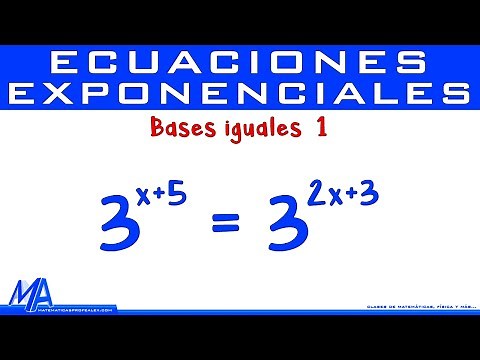 Exponential Equations with Equal Bases | Example 1