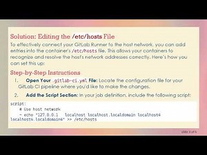 How to Force Your Kubernetes GitLab Runner to Use the Host Network