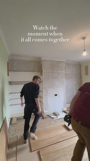 2.5K views · 3K reactions | Watch the team install this floor to ceiling wall of wardrobes from start to finish. Clean white shaker doors with a more traditional style moulding! Sometimes simple setups can be the most effective. #joinery #joinerydesign #workshop #joinerylondon #woodwork #storagesolutions #interiors | tatesjoinery | Facebook