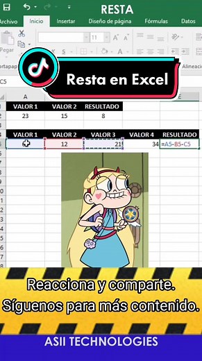 Resta y Sustracción en Excel: Guía Rápida