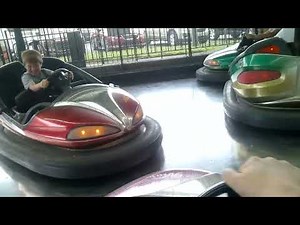 Driving The Dodgems Bumper Cars at Waldameer Amusement Park - Erie, Pennsylvania