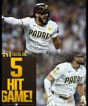 Fernando Tatis Jr Tiene Su Primer Juego De 5 Hits Sube Su Promedio A 286 #mlb #beisbol #nbalatino