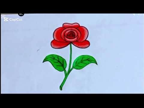 Beautiful Flower Drawing | Easy Step by Step Flower Sketch for Beginners