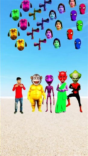 Dancing Cute Baby 👶🐶 | Siren Head 👻 & Spider-Man 🕷️ Dance | Funny VFX Head Matching 🤯😂 #shorts