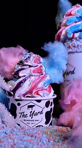 14K views · 92 reactions | ON CLOUD 9 is back by popular demand! Here to fulfill all your cotton candy dreams! Available for the month of June at all locations excluding kiosks. #theyardmilkshakebar #icecream #dessert #fypシ | The Yard Milkshake Bar | Facebook