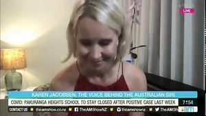 4.5K views · 17 reactions | This week we met the voice behind the Australian Siri, as well as the voice inside many GPS devices, Karen Jacobsen! #TheAMShowNZ | Three | AM | Facebook