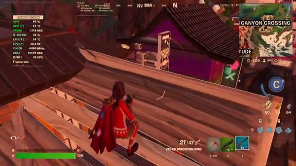 GT 1030 - Fortnite Chapter 6 Season 3 - 1080p ,900p ,720p - Performance Mode ,Fps Test.