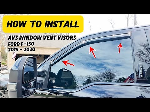 AVS vs Good Year Window Vent Visors install and review - Easy and BEST way to install!