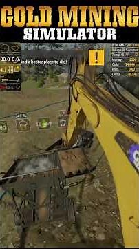 Backhoe Work Gems and Glory DLC Gold Mining Simulator