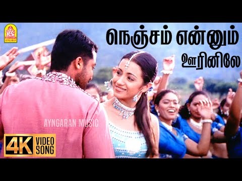 Nenjam Enum - 4K Video Song | நெஞ்சம் என்னும் | Aaru | Suriya | Trisha | Hari | Devi Sri Prasad