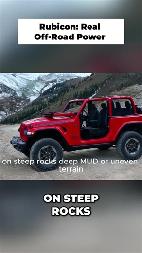 Rubicon vs Sahara: Off-road secrets revealed! Don't buy before you see this. #Jeep #Rubicon #Sahara #OffRoad #CarReview #4x4