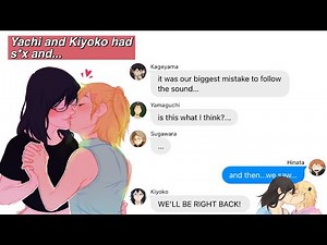 haikyuu texts: Yachi and Kiyoko had s*X and...