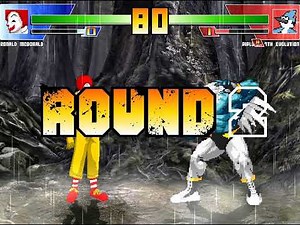 Mugen Random Battles: Ronald McDonald Vs Piplup's 7th Evolution