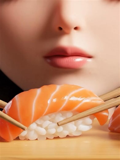 Sushi or Sashimi? #animatedasmr #trending #fyp#sushilover #japanesefood