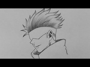 Cara Menggambar Anime untuk Pemula || Gojo Satoru JUJUTSU KAISEN