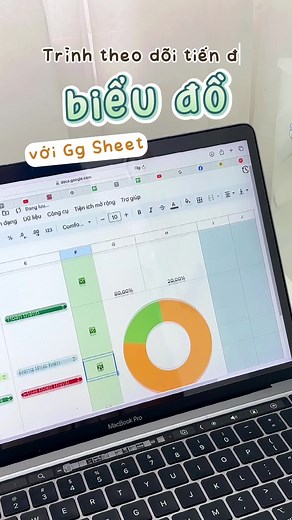 Cách tạo biểu đồ theo dõi tiến độ công việc trên Google Sheet