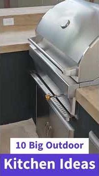 10 Big Outdoor Kitchen Ideas #shorts
