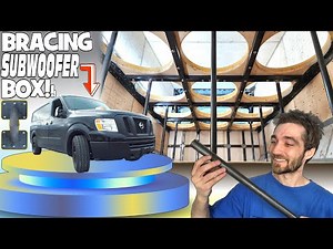 Bracing My 8,000lb Subwoofer Build w/ Custom CAR AUDIO Braces + Building & Installing FRONT of BOX!