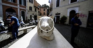 Pig Sculpture in Rome Defaced in Response to Animal Rights