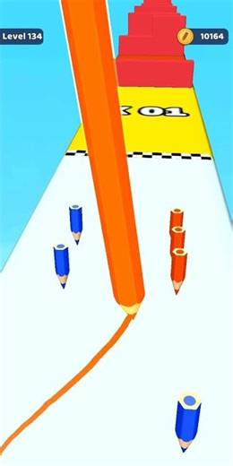 Color Pencil Run Level 134 Gameplay Walkthrough Android #Shorts