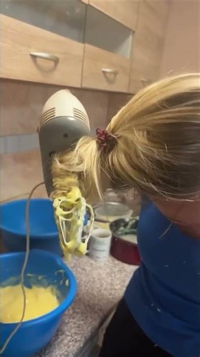 Kitchen Mixer Catches Woman's Ponytail