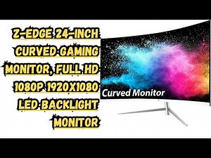 Z-Edge 24-inch Curved Gaming Monitor, Full HD 1080P 1920x1080 LED Backlight Monitor