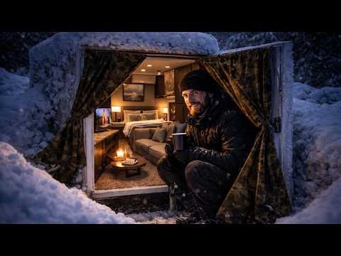 I Built a Secret Refrigerator Hideout – Extreme Survival Skills Bushcraft