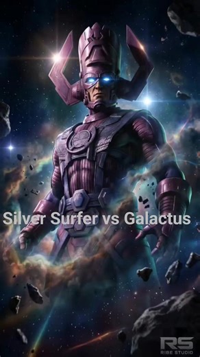 Silver Surfer vs Galactus ‎⁨@RIBE-STUDIO⁩