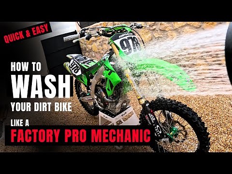 How to Wash Your Dirt Bike Like a Factory Pro Mechanic - QUICK & EASY!