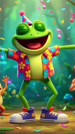 🐸 Dancing Frog | Funny Kids Animation Short#dancingfrog #kidsanimation #funnycartoon #shorts