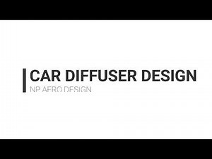Car Diffuser Design on SolidWorks Tutorial