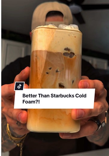 This is the best salted caramel cold foam recipe for an iced latte at home. If you love Starbucks-style cold foam drinks, this homemade version is creamier, richer, and easy to make. Salted Caramel Cold Foam Ingredients: • 3 tbsp heavy cream • 2 tbsp milk • ½ oz caramel sauce • 1 tbsp brown sugar • Dash cinnamon • Pinch of salt ➡️ Froth or whip until thick, smooth, and pourable How to Make the Iced Latte: 1️⃣ Fill a glass with ice 2️⃣ Add milk of choice 3️⃣ Pour in fresh brewed espresso 4️⃣ Top 