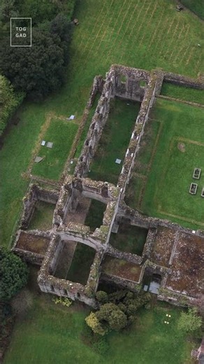 Buildwas Abbey, Shropshire Cinematic Drone Short UK Ruins 4K #shorts