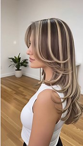 Bellísimo Rubio beige con mechas platinadas 🩶🔥 #fypシ゚viralシ #hairgoals #hairinspo #butterflycut #hairstyle #aesthetic #haircolor | Maquillaje en aprendizaje