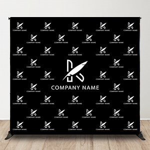 Custom Step and Repeat Logo Backdrop: Event Photo Booth, Vinyl or Polyester - Etsy