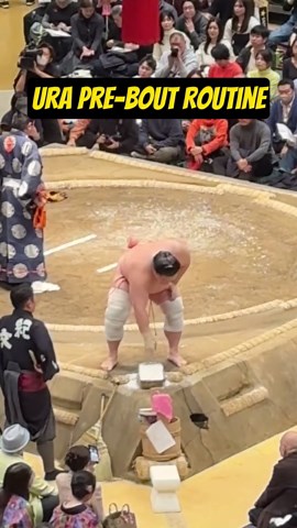 Ura's Pre-Bout Routine in Sumo Wrestling