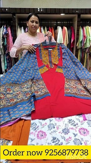 Jaipuri Cotton Kurti for Women | Block Print Ethnic Kurta |