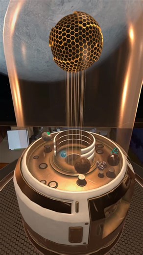 Mauro - Starfall on Instagram: "merging/analysing elements in space. surely it happens like this in the future. Starfall Free demo at Meta Store: https://sbee.link/u6g7hjxvbq #spacegame #virtualReality #scifi #mixedreality"