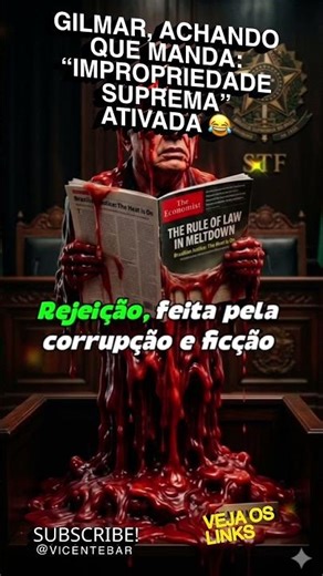 Gilmar, thinking he's in charge: "Supreme Impropriety" activated 😂 #facts #parody
