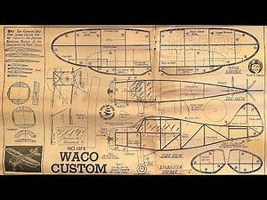 Guillows Waco Custom. Kit contents.