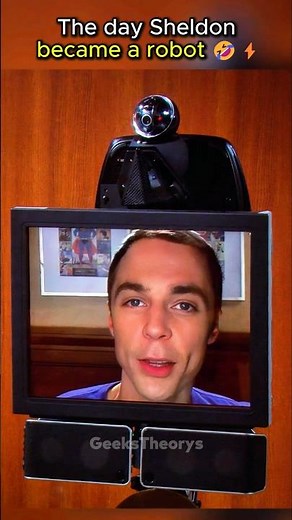 Sheldon is a robot now 🤖🤣