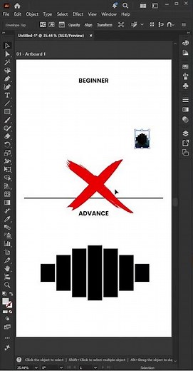 Compound Path & Clipping Mask - Adobe Illustrator Tutorial #illustrator #illustratorshorts