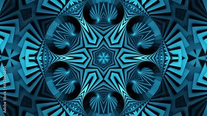 Dancing Kaleidoscope visual loop for concert, night club, music video, events, show, fashion, holiday, exhibition, LED screens and projection mapping.