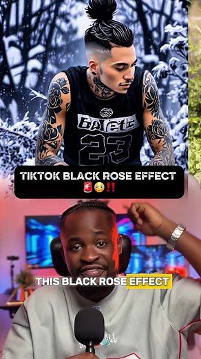 TikTok black rose effect Go check out this new TikTok effect #tiktok #viral #viralvideo #tiktokviral #fyp
