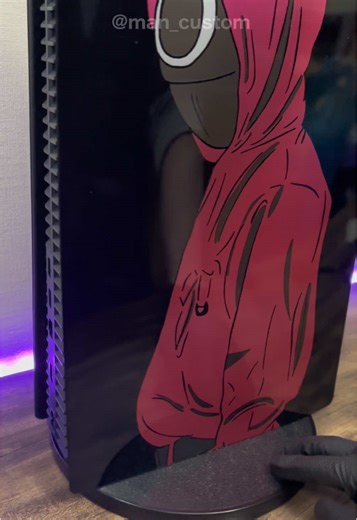 Custom PlayStation 5 Inspired by Squid Game